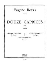Eugène Bozza Notenblätter 12 caprices