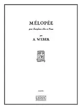 Alain Weber Notenblätter Mélopée pour saxophone