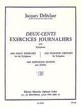 Jacques Delécluse Notenblätter 200 exercices journaliers vol.1