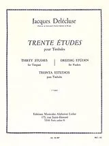 Jacques Delécluse Notenblätter 30 études vol.1