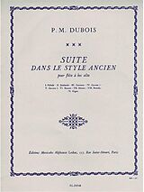 Pierre Max Dubois Notenblätter Suite dans le style ancien