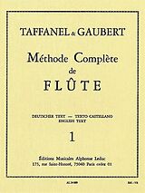 Paul Taffanel Notenblätter Methode complete de flute vol. 1