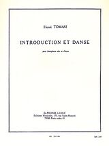 Henri Tomasi Notenblätter Introduction et Danse