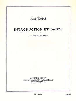 Henri Tomasi Notenblätter Introduction et Danse