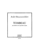 André Boucourechliev Notenblätter TOMBEAU POUR CLARINETTE