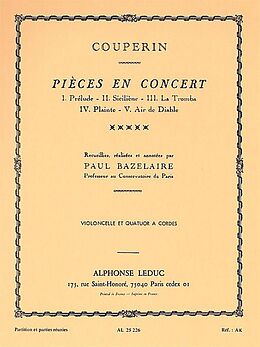 Francois (le grand) *1668 Couperin Notenblätter Pieces en concert pour violon