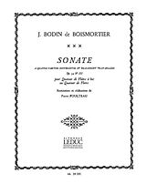 Joseph Bodin de Boismortier Notenblätter Sonate op.34,3 pour 4 flutes a bec (AAAB)