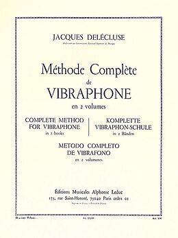 Jacques Delécluse Notenblätter Méthode complète de vibraphone vol.2