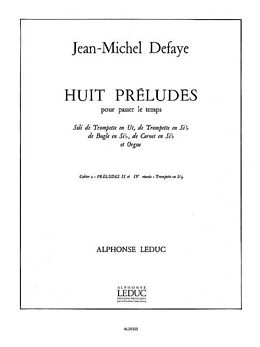 Jean-Michel Defaye Notenblätter 8 préludes pour passer le temps