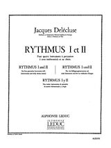 Jacques Delécluse Notenblätter Rythmus 1 et 2 pour 4 instruments