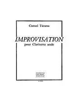 Cornel Táranu Notenblätter Improvisation pour clarinette