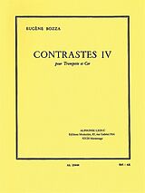 Eugène Bozza Notenblätter Contrastes no.4 pour trompette et cor