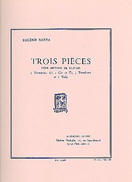 Eugène Bozza Notenblätter 3 pièces pour septuor de cuivres