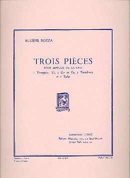 Eugène Bozza Notenblätter 3 pieces 1976