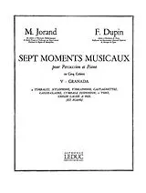 Marcel Jorand Notenblätter GRANADA POUR PERCUSSION ET PIANO