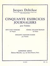 Jacques Delécluse Notenblätter 50 Exercises journaliers pour timbales