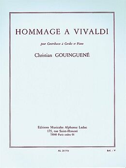 Christian Gouinguene Notenblätter Hommage à Vivaldi