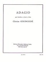 Christian Gouinguene Notenblätter ADAGIO POUR CONTREBASSE A CORDES