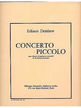 Edison Denissow Notenblätter CONCERTO PICCOLO POUR QUATRE
