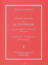 Francois Rabbath Notenblätter Nouvelle technique de la contrebasse