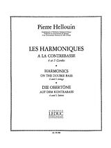 Pierre Hellouin Notenblätter Les harmoniques a la contrebasse