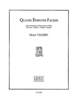 Henri Vachey Notenblätter 4 EPREUVES FACILES