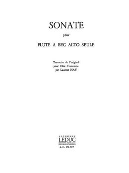 Carl Philipp Emanuel Bach Notenblätter Sonate