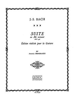 Johann Sebastian Bach Notenblätter Suite mi mineur BWV996