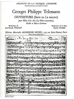 Georg Philipp Telemann Notenblätter Suite (Ouverture) en la mineur