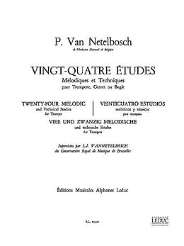V. Van Netelbosch Notenblätter 24 études melodiques et techniques