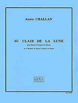 Annie Challan Notenblätter Au clair de la lune pour harpe