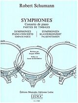 Robert Schumann Notenblätter Symphonies - Concerto de piano