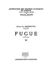 Ludwig van Beethoven Notenblätter Fugue en mi minor