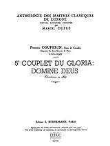 Francois Couperin Notenblätter DOMINE DEUS COUPLET NO.5 DU GLORIA
