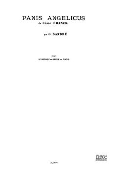 César Franck Notenblätter Panis angelicus für 2 Violinen