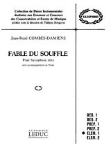 Jean-René Combes-Damiens Notenblätter Fable du souffle