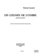 Thierry Escaich Notenblätter Litanies de lOmbre
