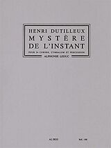 Henri Dutilleux Notenblätter Mystere de linstant pour 24 cordes