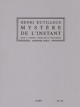 Henri Dutilleux Notenblätter Mystere de linstant pour 24 cordes