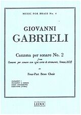 Giovanni Gabrieli Notenblätter Canzona per sonare no.2