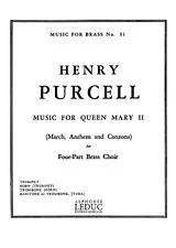 Henry Purcell Notenblätter Music for Queen Mary II for