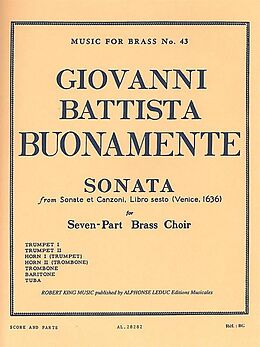 Giovanni Battista Buonamente Notenblätter SONATA FROM SONATE ET CANZONI