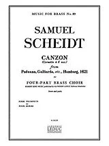 Samuel Scheidt Notenblätter Canzon for 4 horns