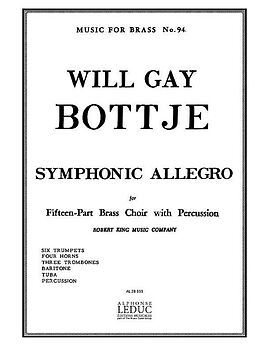 Will Gay Bottje Notenblätter Symphonic Allegro