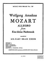 Wolfgang Amadeus Mozart Notenblätter Allegro from Eine kleine Nachtmusik