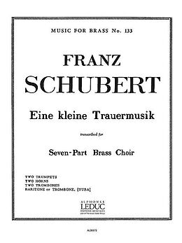 Franz Schubert Notenblätter Eine kleine Trauermusik