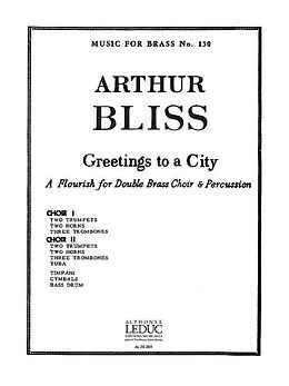 Arthur Bliss Notenblätter Greetings to a City