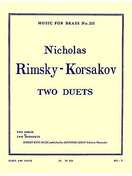 Nicolai Andrejewitsch Rimski-Korsakow Notenblätter 2 Duets for 2 horns (2trp)