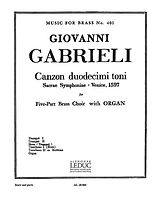 Giovanni Gabrieli Notenblätter Canzon duodecimi toni