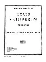 Louis Couperin Notenblätter Chaconne für 4-stimmiges